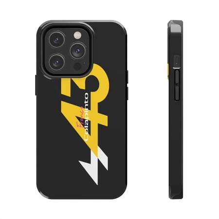 Pink Polar Apple iPhone 14 Pro Formula Racing 2025 Franco Colapinto 43 Black Phone Case