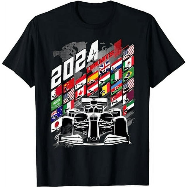 Formula Racing Circuit Schedule Gear 2024 Grand prix places TShirt