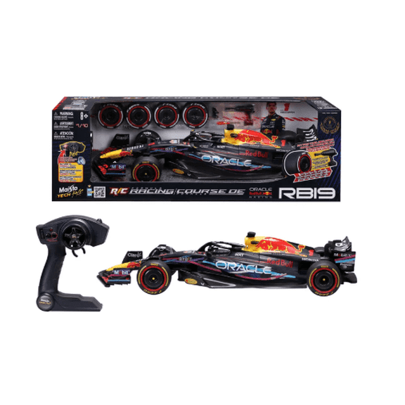 Oracle Red Bull Racing RB19 RC Formula Car 1:10 Scale with Remote Control, Rechargeable Race Car