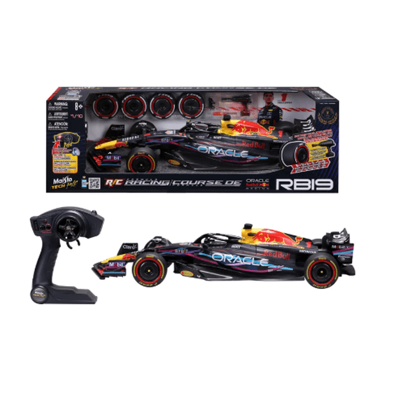 Oracle Red Bull Racing RB19 RC Formula Car 1:10 Scale with Remote Control, Rechargeable Race Car