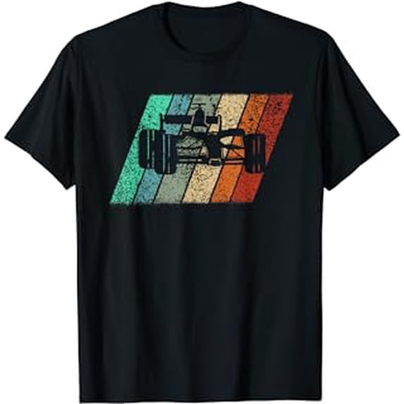 Formula Racing Retro 70s Vintage Silhouette Distressed Gift T-Shirt
