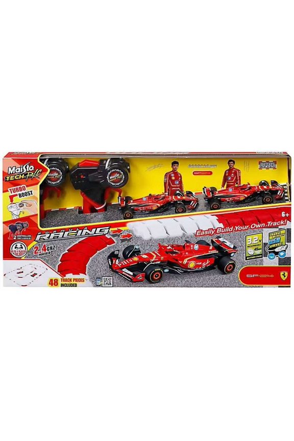 Tech R/C Ferrari SF-24 R/C Vehicle Playset [2 RC Vehicles & 48 Track Pieces]