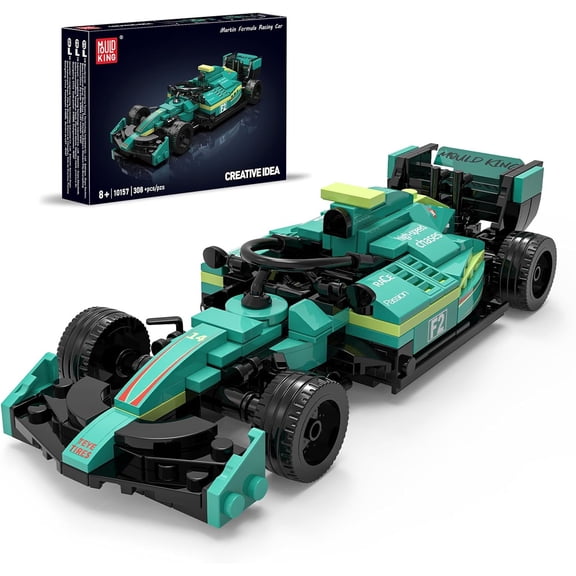 Formula Technik Car Building Set Speed Champion F1 Racing Car Toys Martin F1 Model Collectible Set Kits for Display or Play Gift Ideas for Birthdays and Fans (308 PCS)