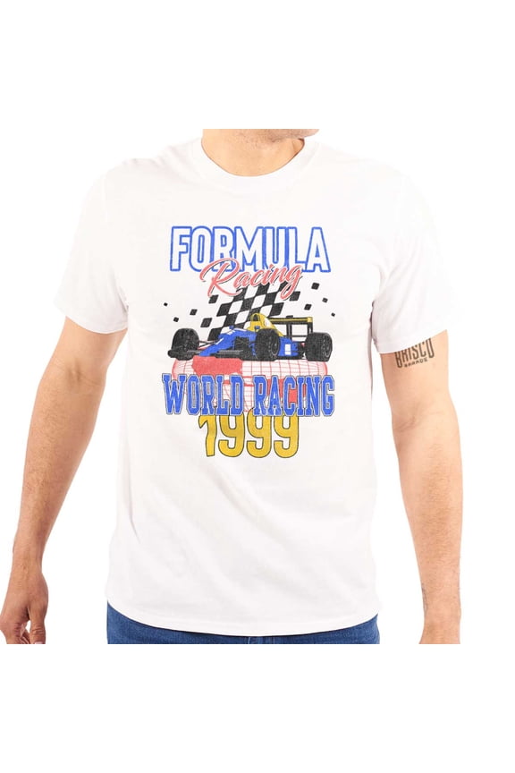 Formula World Racing Championship Men's Graphic T Shirt Tees Brisco Brands L