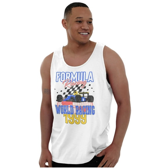 Formula World Racing Championship Mens Big & Tall Graphic Tank Top Brisco Brands 2X