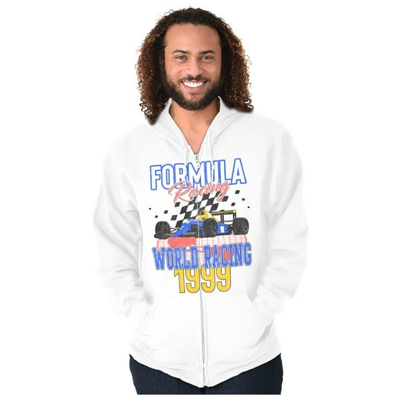 Formula World Racing Championship Men's Big & Tall Graphic Zip Up Hoodie Brisco Brands 3X