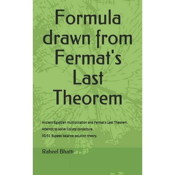 Formula drawn from Fermat's Last Theorem, (Paperback)