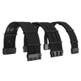 thumbnail image 1 of FormulaMod Power Supply Extension Cable Kit, 18AWG 1x ATX 24P+ 2x EPS 8-P(4+4)+ 3x PCI-E8-P(6+2) With 4 Combs for PSU to Motherboard/GPU (Black), 1 of 6
