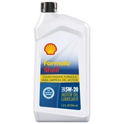FormulaShell Conventional SAE 5W-20 Motor Oil ,1 Quart 12 pack Case