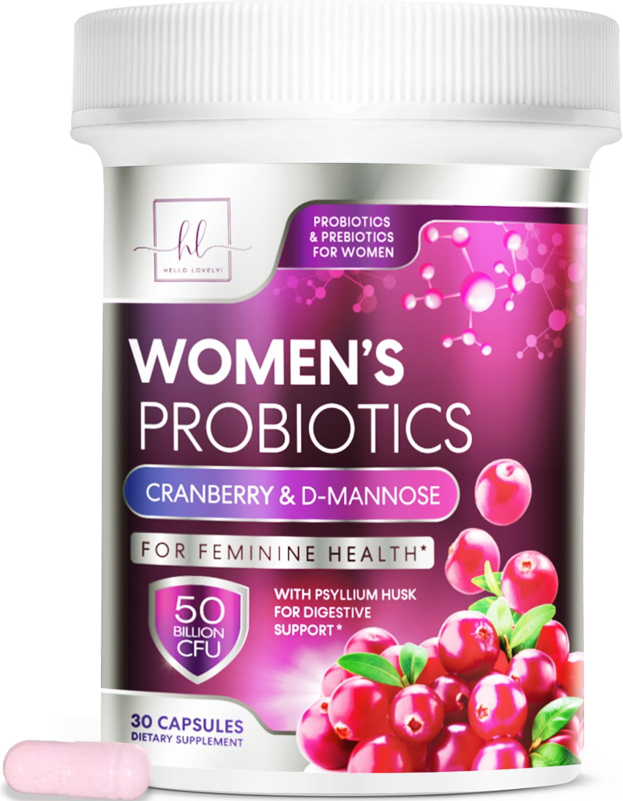 Formulated Probiotics for Women, 50 Billion CFU + Prebiotics