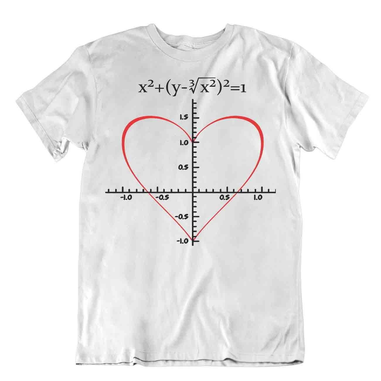 Formule D'amour T-Shirt Mathématique Comique Nombres Tee Shirt Coeur ...