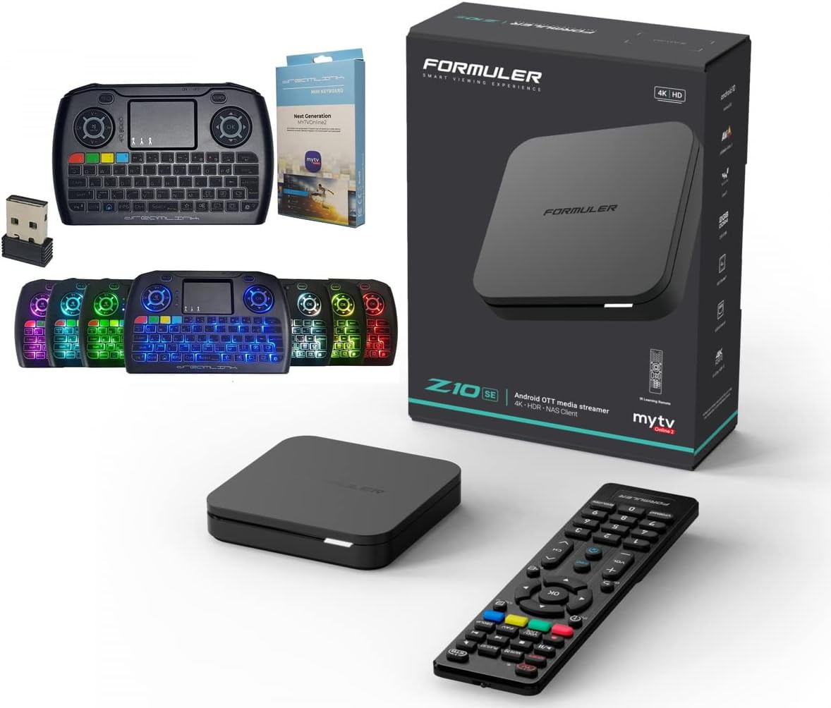 Formuler Z10 SE 4K Android 10 OTT mediastreamer 2GB RAM 4GB Flash, WLAN, zwart
