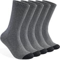 thumbnail image 1 of Formypet Mens 100% Cotton Cushioned Crew Socks, Athletic Performance Moisture Wicking Work socks, 1 of 7