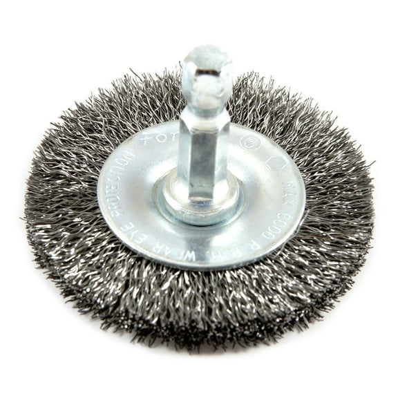 Forney 2 in. Crimped Wire Wheel Brush Metal 6000 rpm 1 pc.