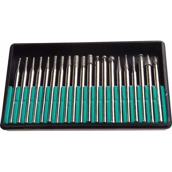 Forney 20-Piece Diamond Burr Point Set - Pack of 2