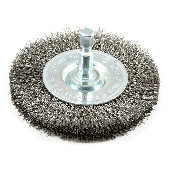 Forney 3 in. Crimped Wire Wheel Brush Metal 6000 rpm 1 pc.
