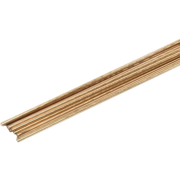 Forney 48300 3/32" X 18" Bare Brass Brazing Rod 10 Pack
