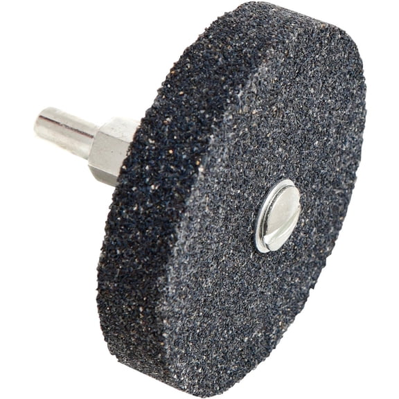 Forney Mounted Grinding Stone - 1/4-Inch Shank, 2-1/2 x 1/2 Inch, Fine, Aluminum Oxide
