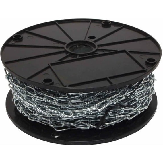 Forney Industries Double Loop Chain, Zinc-Plated, Number 3 x 100ft