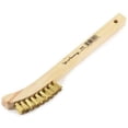 thumbnail image 1 of Forney 70491 Wire Scratch Brush, Brass with Curved Wood Handle, 8-5/8-Inch-.006-Inch, 1 of 4