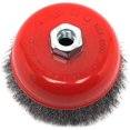 thumbnail image 1 of Forney Industries Wire Cup Brush - Crimped Carbon Steel - 5-Inch x 5/8-11, .014-Inch, 1 of 3
