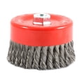 thumbnail image 1 of Forney Industries Knotted Cup Brush 72756 - Carbon Steel, Heavy Duty - 6 In x 5/8-11, 1 of 4