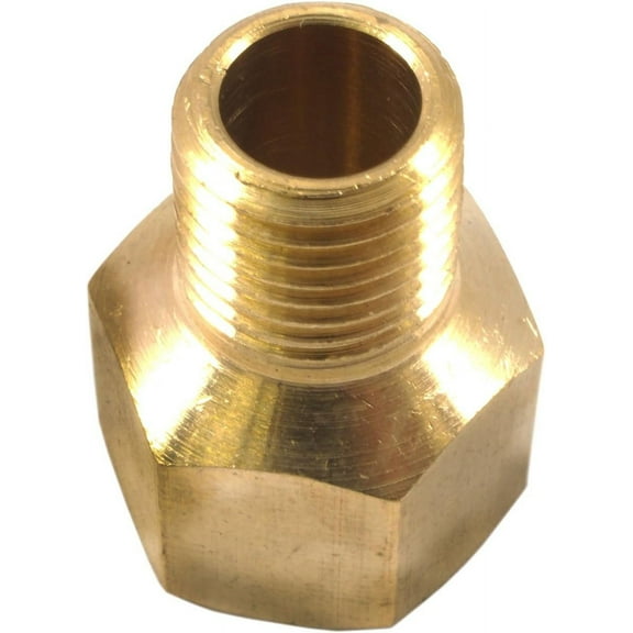 Forney 75447 Brass Fitting, Reducer Adapter, 3/8-Inch Female NPT to 1/4-Inch Male NPT
