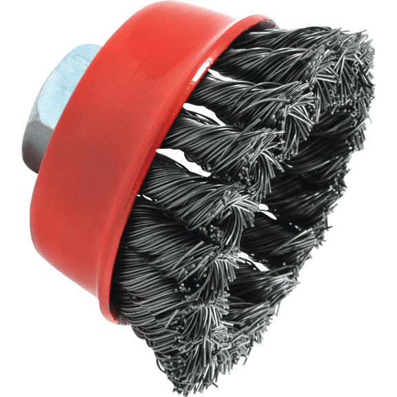 Forney Angle Grinder Wire Brush - Pack of 12 Professional & DIY Use, Standard Battery Platform