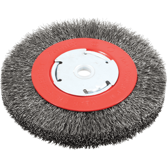 Forney Bench Grinder Wire Wheel - Single Pack Professional & DIY Use, Standard Battery Platform