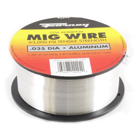 Forney Industries ER5356, Aluminum MIG Welding Wire, .035 in x 1 Pound