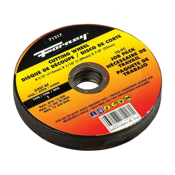 Forney Industries 10-Pack of Forney 71847 (4-1/2 in Metal Cut-Off Wheel)