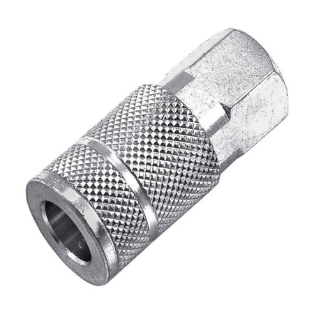 Forney Industries 1892611 Steel Tru-Flate Compatible Air Coupler, 0.38 in. x 0.25 in. Female NPT