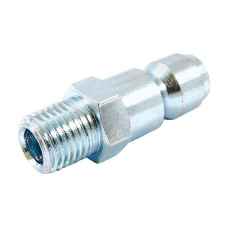 Forney Industries 1892736 Steel Tru-Flate Compatible Air Plug, 0.38 in. x 0.25 in. Male NPT