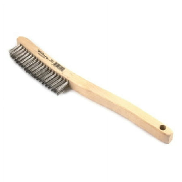 Forney Industries 70521 Stainless Steel Wire Scratch Brush With Wood