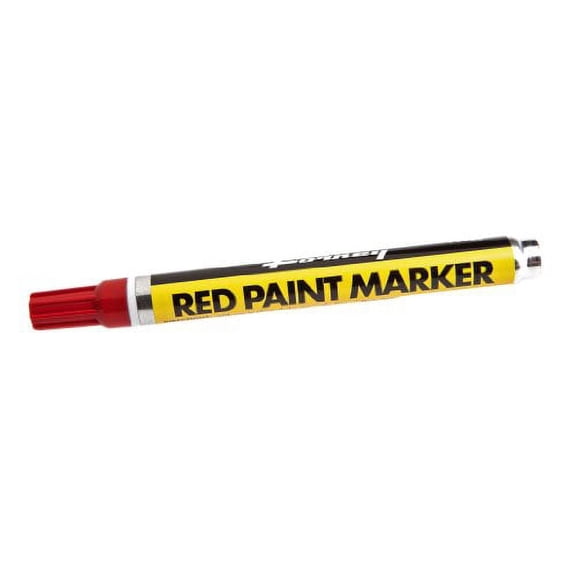 Forney Industries Oil Based Paint Marker Permanent - Xylene, Ethyl Benzene - Red