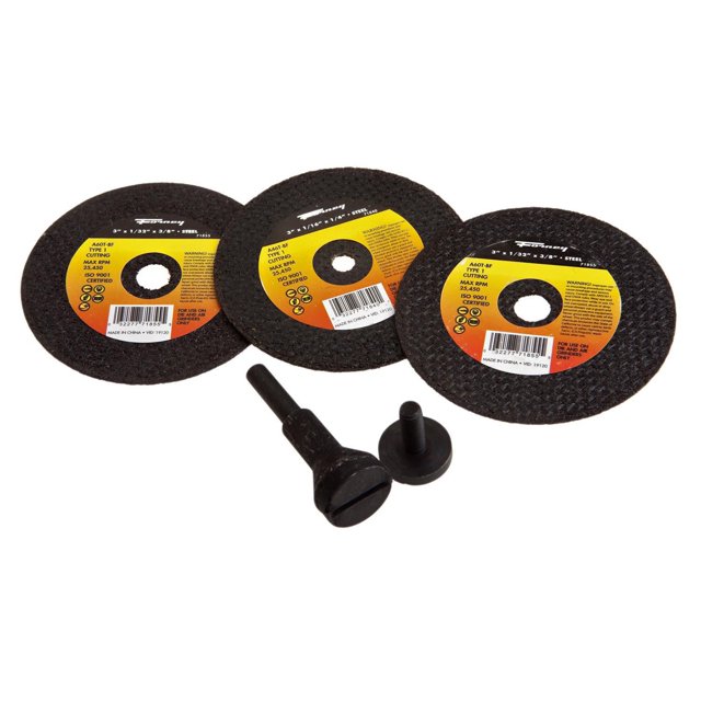 Forney Industries 71798 Cut Off Wheel Set With Mandrel, 5 Pieces