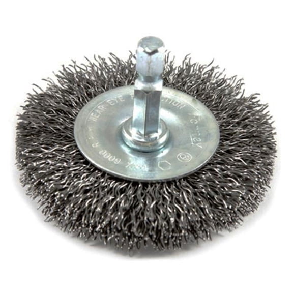 Forney Industries 72733 Stem Mounted Crimped Wire Wheel 2.5 in.