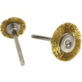 thumbnail image 1 of Forney Industries Brush Set, Brass, 1 in and 3/4 in with 3/32 in Shaft (2-Piece), 1 of 4