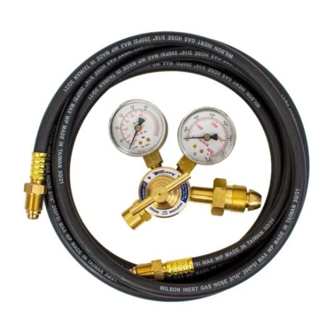Forney Industries Cga-582 Inlet And 5/8 In Npt Outlet Regulator With 10 ...