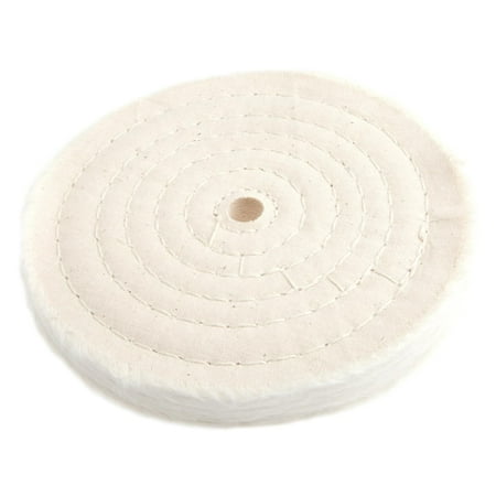 Forney Industries Cotton Buffing Wheel, 6 in x 1/2 in
