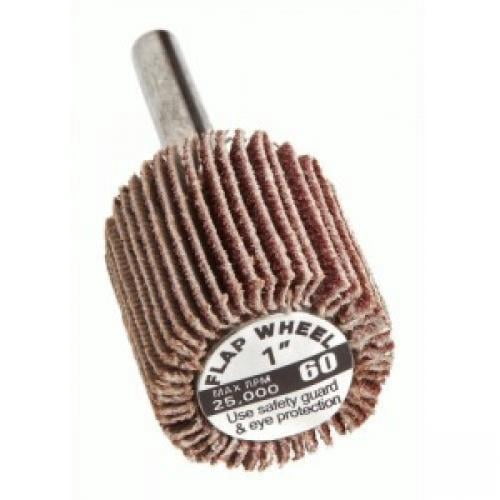 Forney Industries Forney 60190 Flap Wheel, Shank Mounted, 1 in x 1 in, Grit: 60