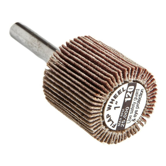 Forney Industries Forney 60192 Flap Wheel, Shank Mounted, 1 in x 1 in, Grit: 120