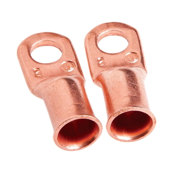 Forney #2 Cable x 5/16 In. Stud Copper Cable Lug (2-Pack) 60094
