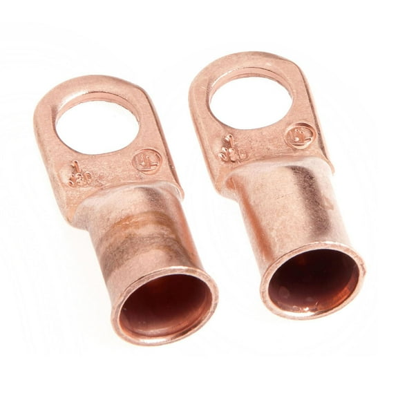 Forney Industries Cable Lug Copper #1 Wire - Cable Lug - 1 Piece, Bronze