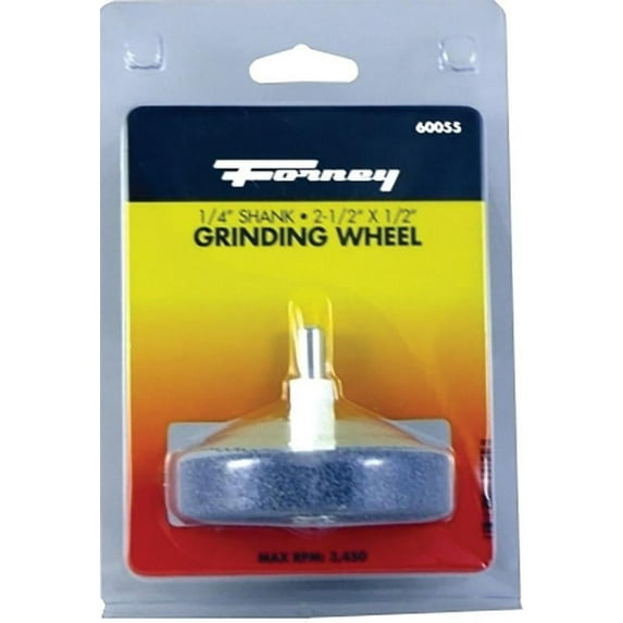 Forney Industries Mounted Grinding Wheel, 2-1/2 in x 1/2 in