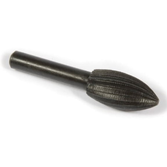 Forney Industries Rotary File, Conical Shape with Rounded End, 1 in x 1/2 in x 1/4 in