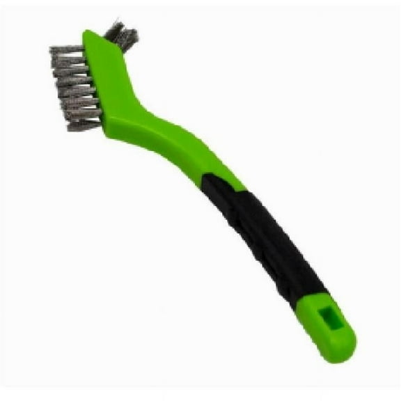 Forney Industries Scratch Brush with Plastic Handle, Stainless, 3 x 7 Rows