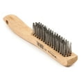 thumbnail image 1 of Forney Industries Scratch Brush with Shoe Handle, Stainless, 4 x 16 Rows, 1 of 3