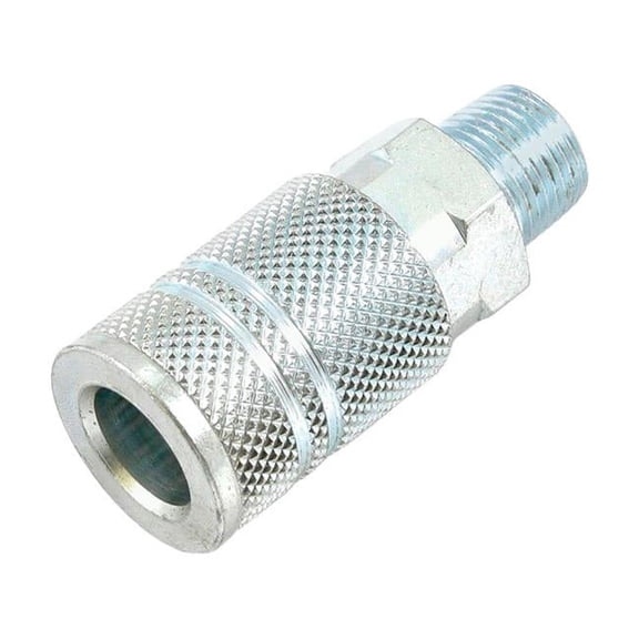 Forney Industries 1892777 Steel I&M Compatible Coupler, 0.38 in. x 0.38 in. Female Male NPT