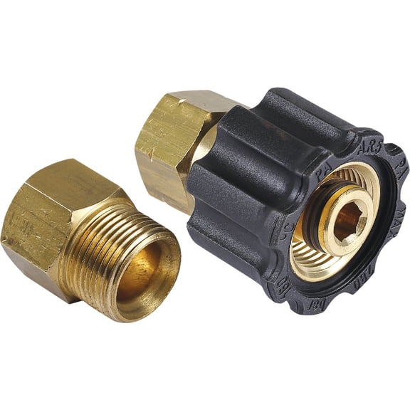 Forney Industries Pressure Washer Connector M22 x 3/8 In. FNPT - Plastic - M22 X 14mm X 3/8 In.